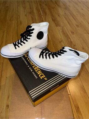 Hood Conference Men’s 55 HC High-Top Sneakers with Black Accents